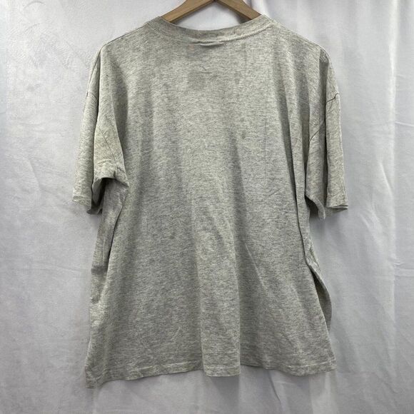 VTG Hill US Air Force Base Gray T-Shirt Size L Utah Single Stitched Distressed - Picture 3 of 10